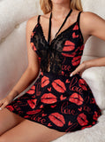 SI LOVE & KISS BABYDOLL BLACK