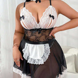 SI BABYDOLL, G STRING, & NECKBAND MAID