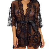 SI ROBE & G STRING  BLACK