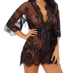 SI ROBE & G STRING  BLACK