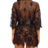 SI ROBE & G STRING  BLACK