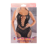 SI LACE MINI DRESS-OS-BLACK