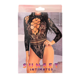 SI LACE BODYSUIT-OS-BLACK