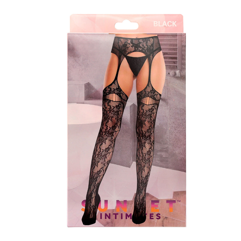 SI GARTER BELT HOSIERY-OS-BLACK Sunset Intimates SI GARTER BELT HOSIERY-OS-BLACK Sunset Intimates
