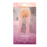 SI GARTER BELT HOSIERY-OS-WHITE