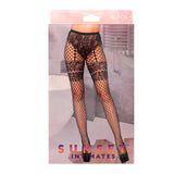 SI SUSPENDER FISHNET HOSIERY-OS-BLACK