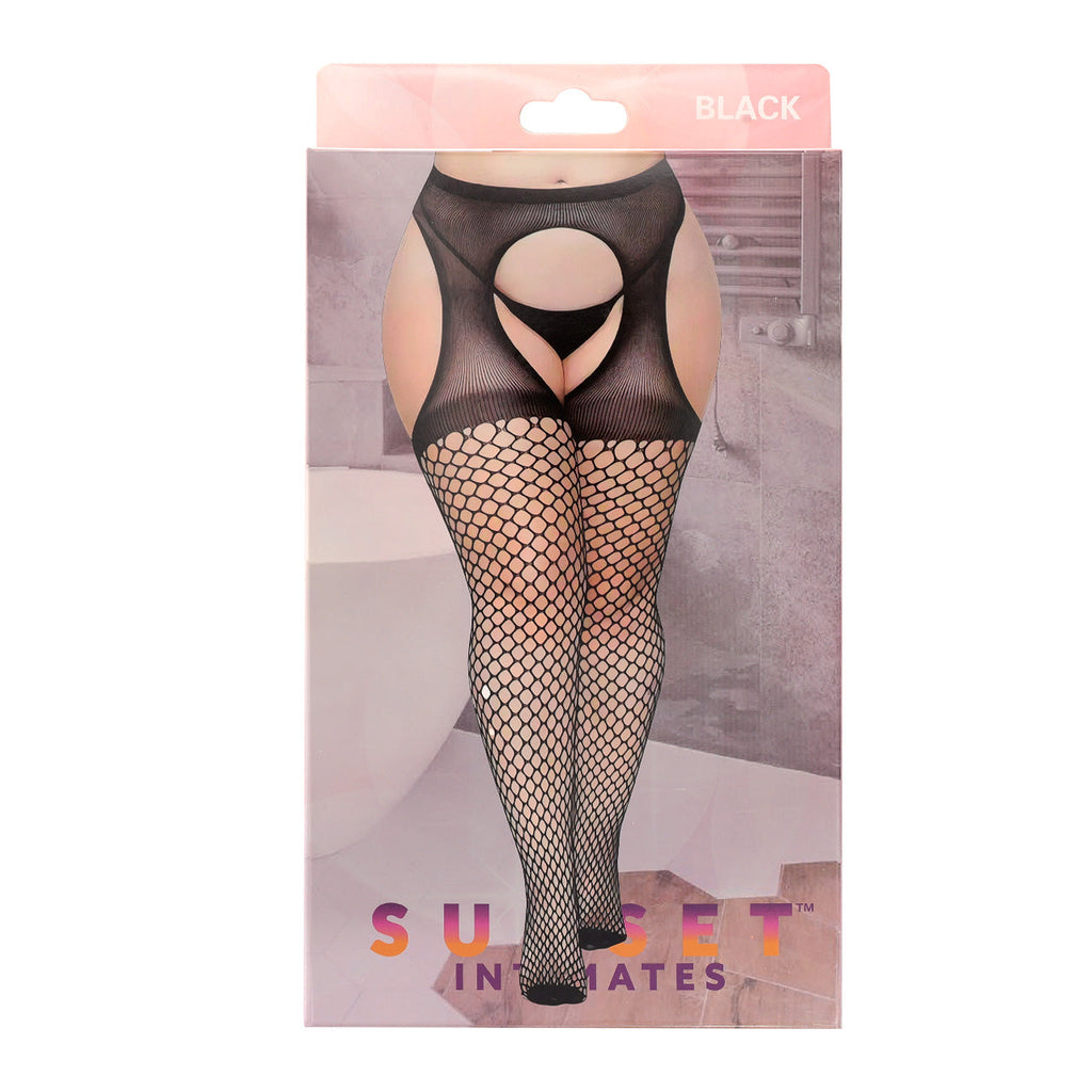 EXTRA SEXY SI GARTER BELT HOSIERY-OS-BLACK Sunset Intimates EXTRA SEXY SI GARTER BELT HOSIERY-OS-BLACK Sunset Intimates