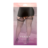 EXTRA SEXY SI GARTER BELT HOSIERY-OS-BLACK