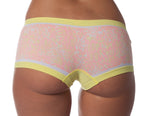 Seamless Animal Print Boy Shorts in Yellow