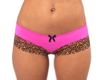 Pink and Leopard Boy Shorts